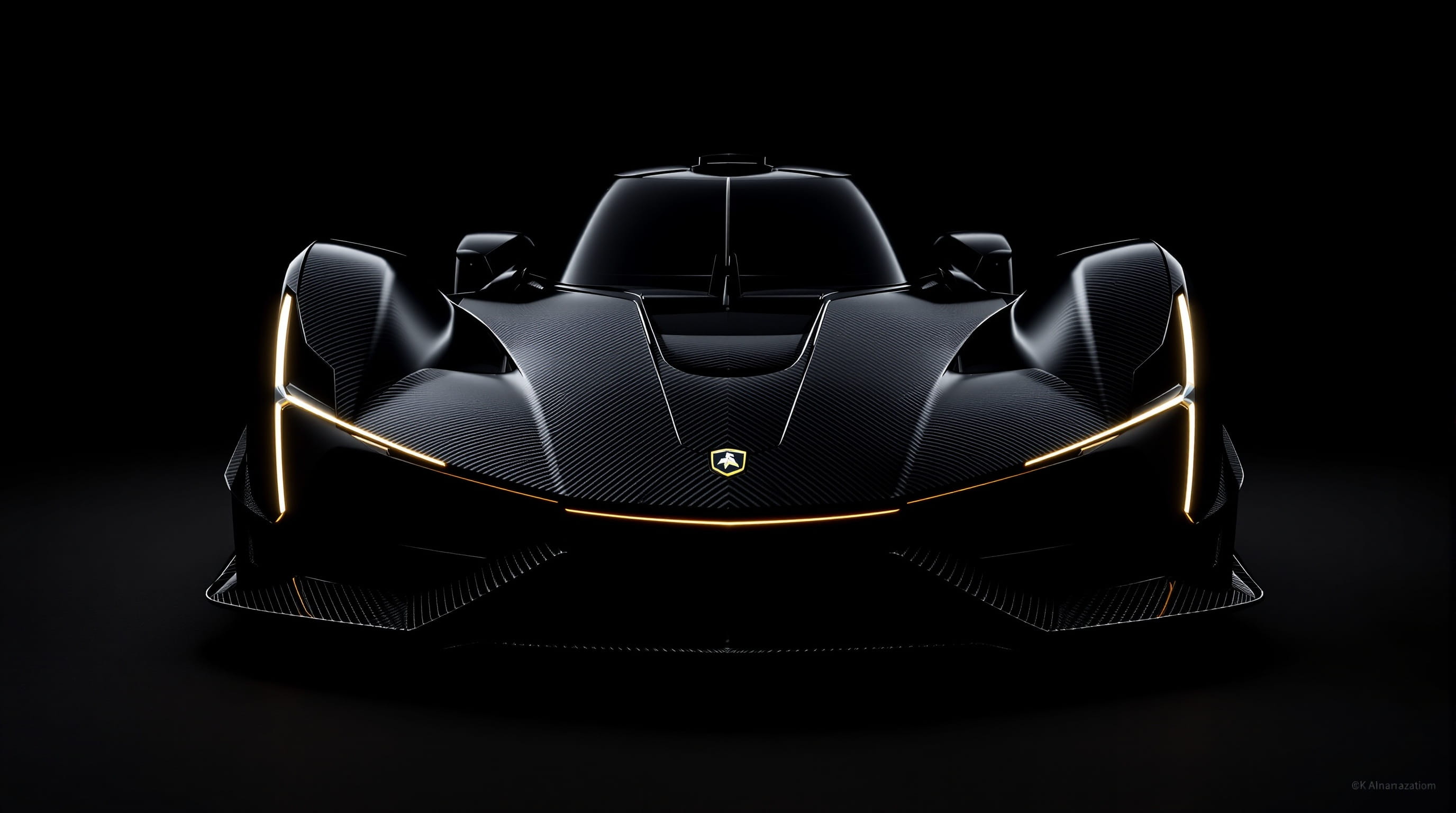 Luxury sports car with carbon fiber components